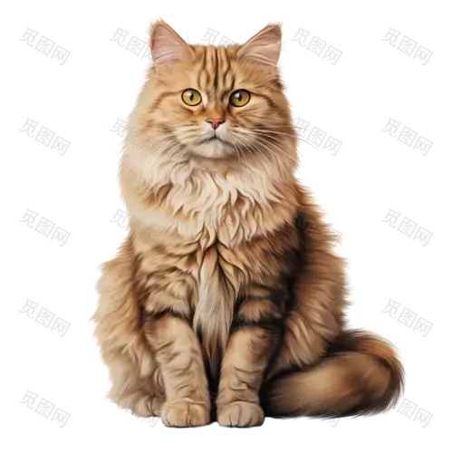 AI generated Cat clip art png毛孩子