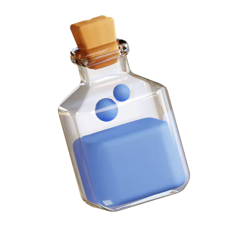 【PNG素材网-png.mixinnet.cn】Potion Bottle 3D Illustration