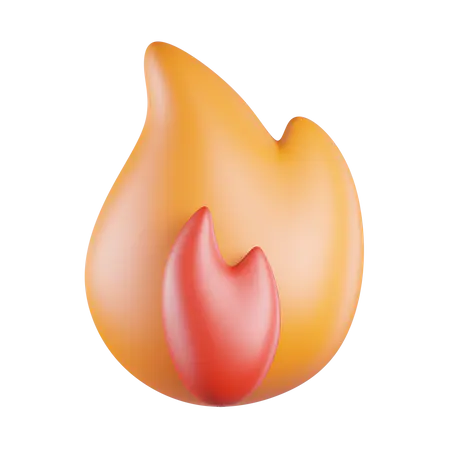 【PNG素材网-png.mixinnet.cn】Fire 3D Icon