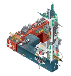 【PNG素材网-png.mixinnet.cn】HSBC 汇丰银行广告插画 BY Jing Zhang