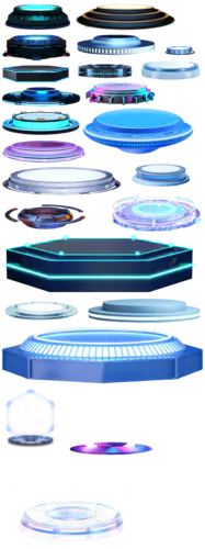 【PNG素材网-png.mixinnet.cn】科技感展台