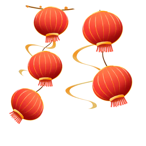 【PNG素材网-png.mixinnet.cn】灯笼喜庆新年灯笼png素材