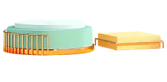 【PNG素材网-png.mixinnet.cn】绿色3D立体台面舞台展台圆台png  (85)