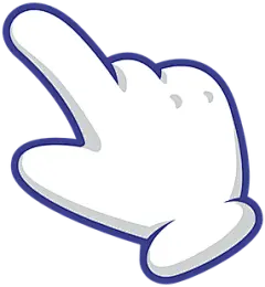 【PNG素材网-png.mixinnet.cn】蓝手指