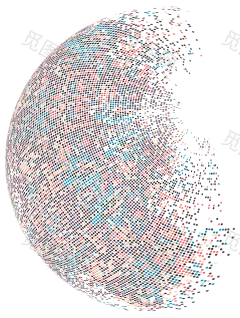 [美工云]Particle-Sphere互联网粒子抽象球体球形EPS矢量元素_PNG：