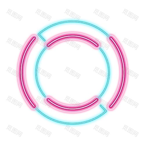 霓虹边框png霓虹灯效果