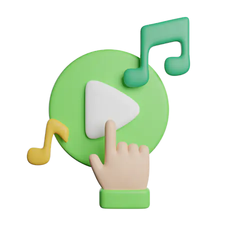 【PNG素材网-png.mixinnet.cn】Play Music 3D Icon