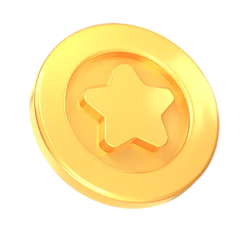 【PNG素材网-png.mixinnet.cn】星星金币