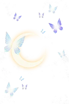 【PNG素材网-png.mixinnet.cn】月亮蝴蝶12959459