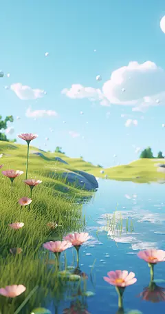【PNG素材网-png.mixinnet.cn】绿色小清新背景 (7)