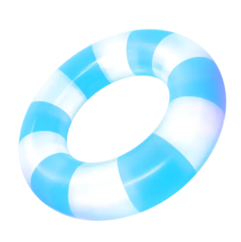 【PNG素材网-png.mixinnet.cn】蓝色泳圈 (3)