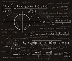 数学&amp;物理公式矢量素材