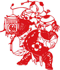 【PNG素材网-png.mixinnet.cn】中国古典传统元素 剪纸 窗花 png