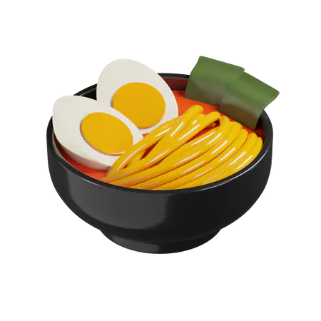 Ramen 3D Illustration