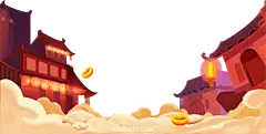 【PNG素材网-png.mixinnet.cn】古风建筑插画PNG