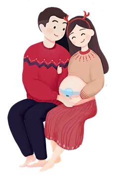 【PNG素材网-png.mixinnet.cn】孕爸妈