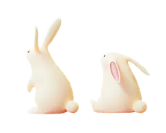 【PNG素材网-png.mixinnet.cn】中秋兔子玉兔