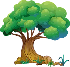 【PNG素材网-png.mixinnet.cn】卡通树木图案