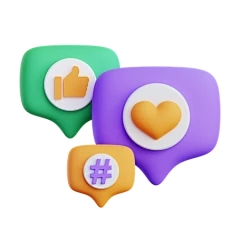 Social Media 3D Icon