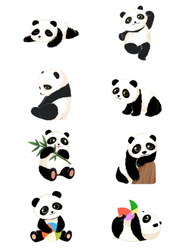 【PNG素材网-png.mixinnet.cn】熊猫动物熊猫PNG图片