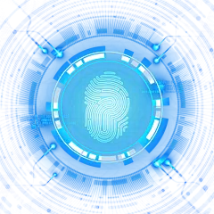 【PNG素材网-png.mixinnet.cn】科技指纹