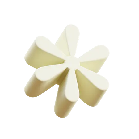 【PNG素材网-png.mixinnet.cn】3 D星号
