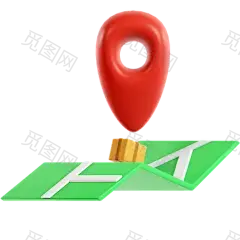 Delivery Location 3D Illustration