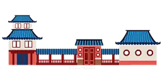 【PNG素材网-png.mixinnet.cn】古风建筑插画PNG