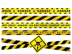 【PNG素材网-png.mixinnet.cn】警戒线png