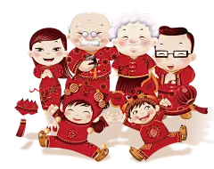 【PNG素材网-png.mixinnet.cn】新年人物