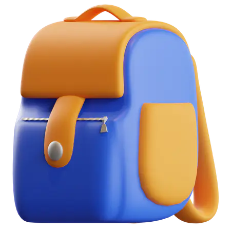 School Bag 3D Illustration