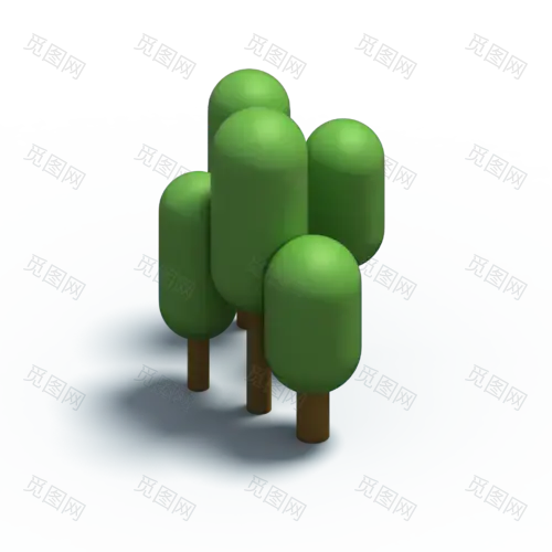 C4D树木与植物3D立体模型