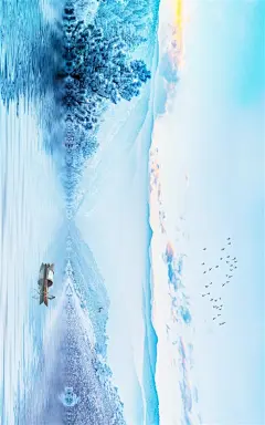 【PNG素材网-png.mixinnet.cn】新中式山水古典中国风装饰画插画图艺术山脉背景图PSD分层素材-淘宝网