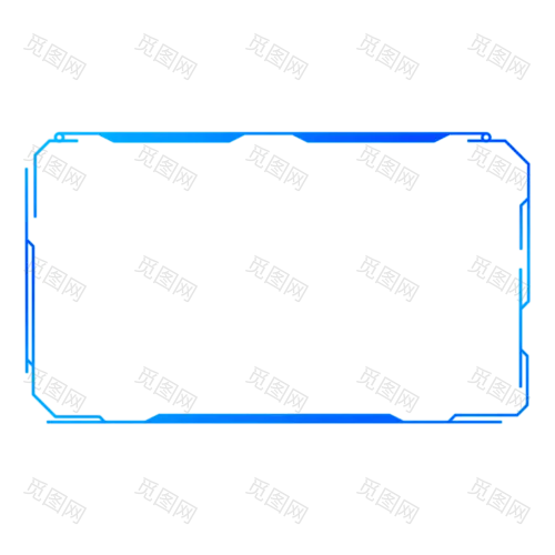觅图网_401536976_科技边框（非企业商用）电商-透明素材