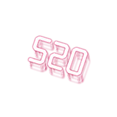 【PNG素材网-png.mixinnet.cn】520情人节立体字