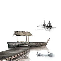 【PNG素材网-png.mixinnet.cn】船 驳船素材 免扣素材 png素材 透明素材@两秒视觉
