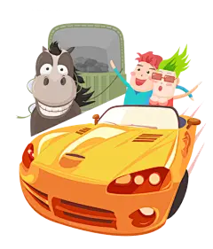【PNG素材网-png.mixinnet.cn】卡通车