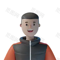 创意潮流卡通3D人物头像发型换装插画图免抠立体模型psd设计素材-淘宝网