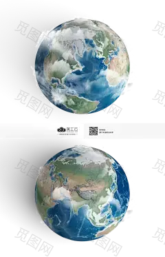 Earth-Model地球各大洲高清PSD模型：