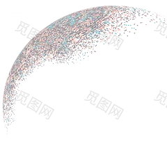 [美工云]Particle-Sphere互联网粒子抽象球体球形EPS矢量元素_PNG：