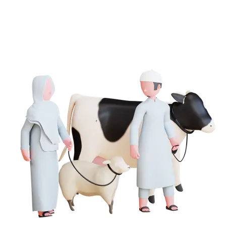 【觅图网-pic.51mitu.com】穆斯林家庭护理宠物