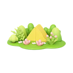 【PNG素材网-png.mixinnet.cn】C4D春天 03 吴海威