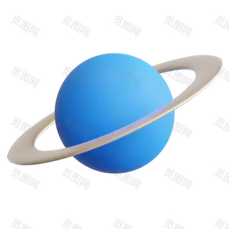 Saturn Planet 3D Illustration