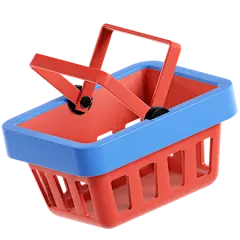 Shopping Basket 3D Illustration