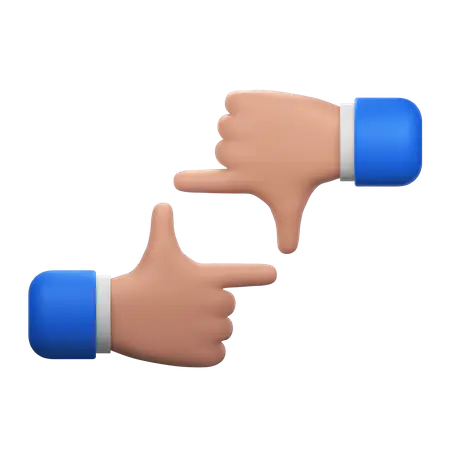 【PNG素材网-png.mixinnet.cn】框手手势