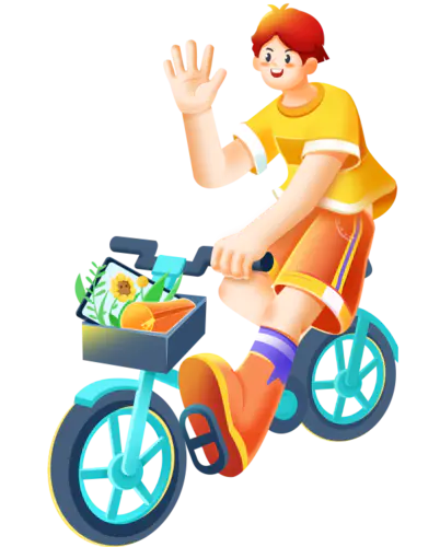【PNG素材网-png.mixinnet.cn】春日 骑车 少年单个人物素材