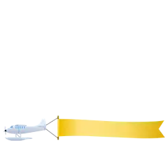 【PNG素材网-png.mixinnet.cn】飘动的飞机