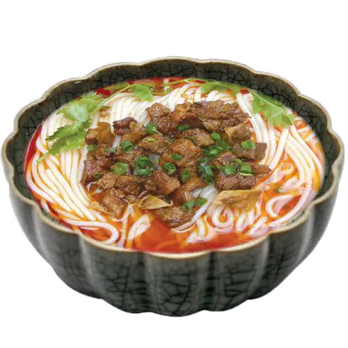 【PNG素材网-png.mixinnet.cn】烧肉米线|米线|美食|png|无需抠图花瓣