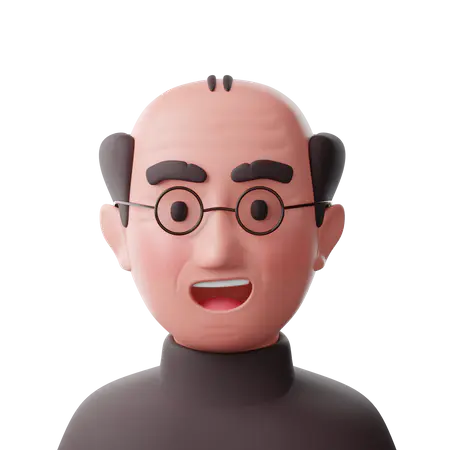 【PNG素材网-png.mixinnet.cn】小脑大叔眼镜