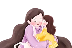 【PNG素材网-png.mixinnet.cn】母亲节插画